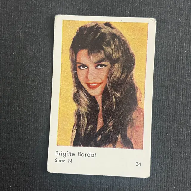 1962 Dutch Gum Serie N Brigitte Bardot #34