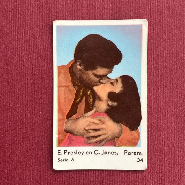 1958 Collectible Authentic Movie Star Trading card Serie A ELVIS PRESLEY #34