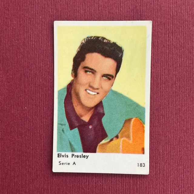 Elvis Presley 1958 Dutch Gum Serie A #183 Rock and Roll Trading Card