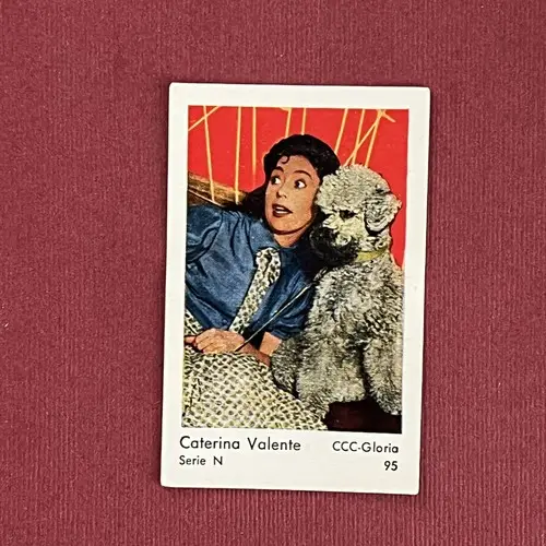 Caterina Valente 1962 Dutch Gum Serie N #95 Dutch Gum Card