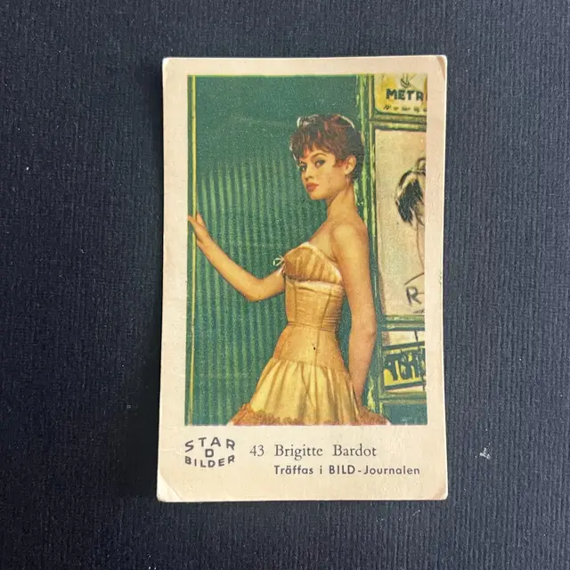 1963 Dutch Gum Star Bilder D Brigitte Bardot #43 Trading Card