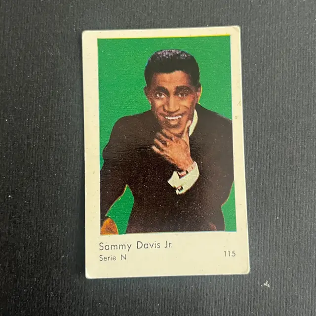 Sammy Davis Jr 1962 Dutch Gum Serie N #115 Vintage Trading Card