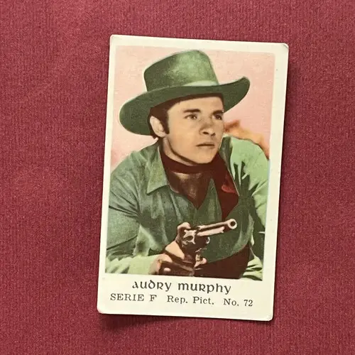 Audry Murphy 1956 Dutch Gum Serie F #72 Trading Card