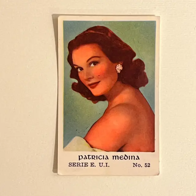 1954 Dutch Gum Serie E Patricia Medina #52 Trading Card