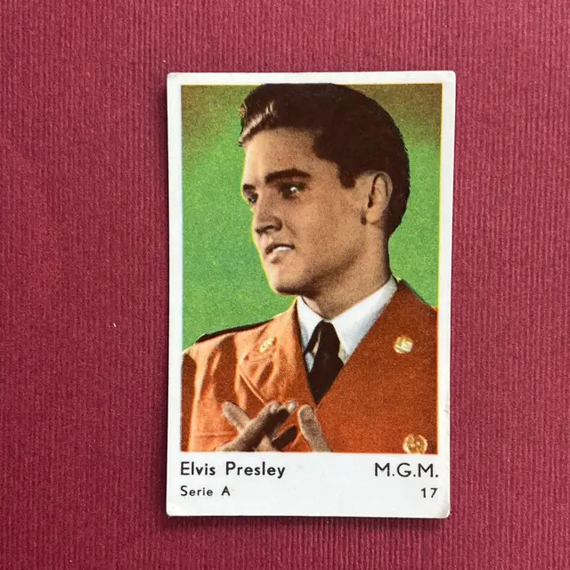 Elvis Presley 1958 Dutch Gum Serie A #17 Trading Card