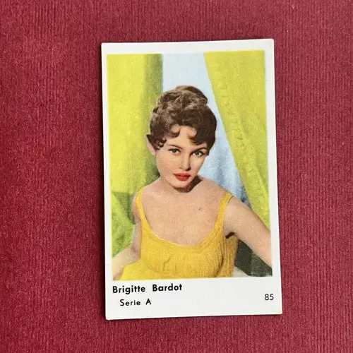 Brigitte Bardot 1958 Dutch Gum Serie A #85 Trading Card