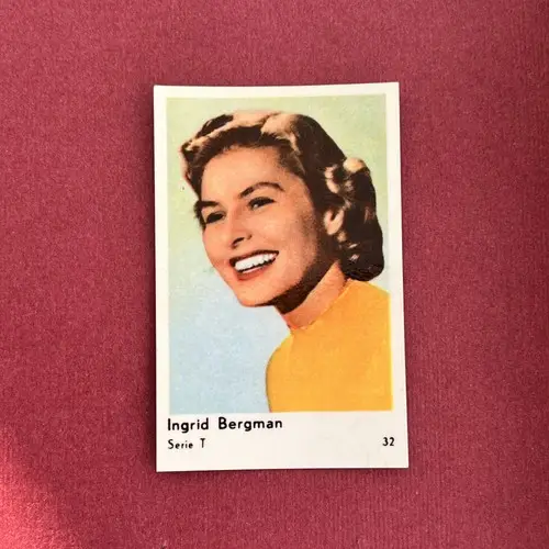 Ingrid Bergman 1958 Dutch Gum Serie T #32 Trading Card