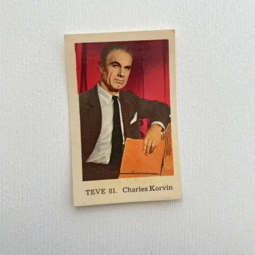 Charles Korvin — 1962 TEVE #81