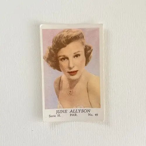 June Allyson 1957 Dutch Gum Serie H #49 Trading Card