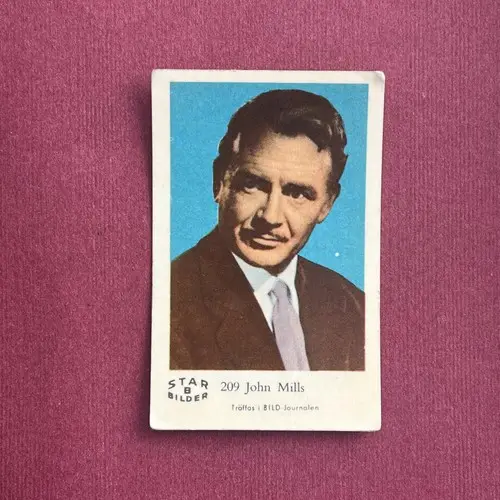 John Mills — 1962 Star Bilder B #209
