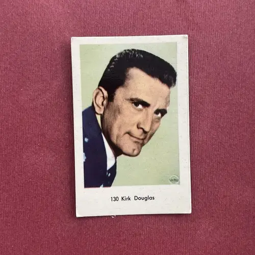 Kirk Douglas — 1964 Små nummer till vänster, tjockare papp #130