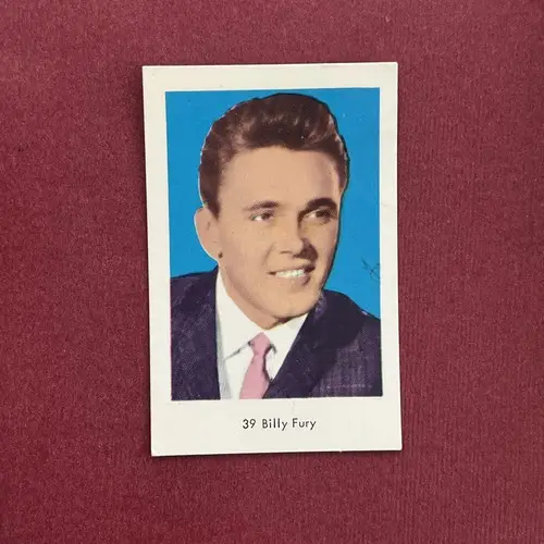Billy Fury — 1964 Mycket små nummer till vänster - mjukare papp #39
