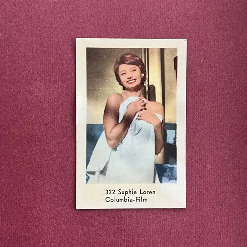 Sophia Loren — 1963 Mindre nummer till vänster, nya #322