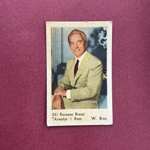 Rossano Brazzi — 1963 Mindre nummer till vänster, nya #331