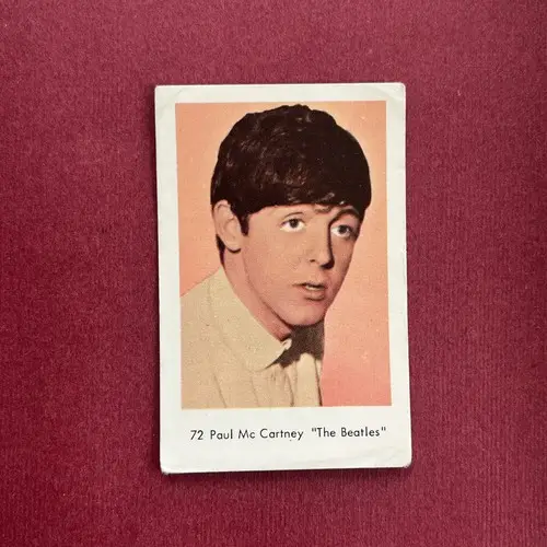 Paul McCartney — 1964 Mycket små nummer till vänster - mjukare papp #72