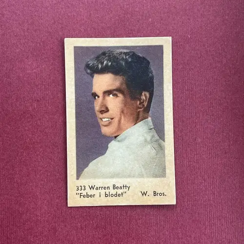 Warren Beatty — 1963 Mindre nummer till vänster, nya #333