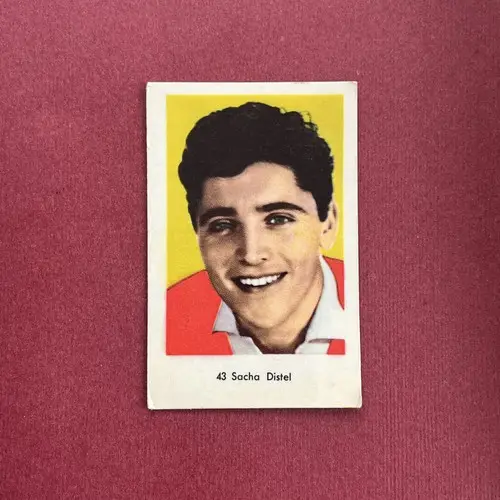 Sacha Distel — 1964 Små nummer till vänster, tjockare papp #43