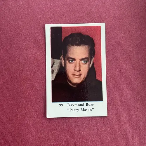 Raymond Burr — 1962 Nummer till vänster, nya #99