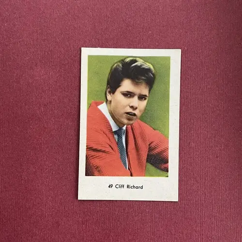Cliff Richard — 1964 Små nummer till vänster, tjockare papp #49