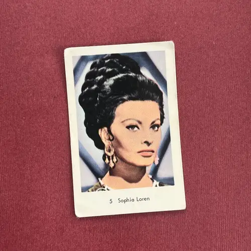 Sophia Loren — 1964 Mycket små nummer till vänster - mjukare papp #5