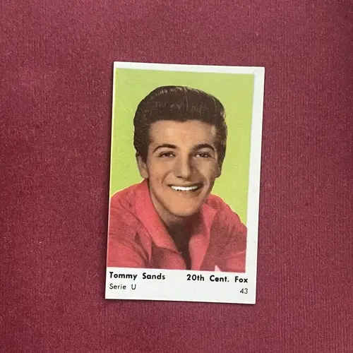 Tommy Sands — 1958 Serie U #43