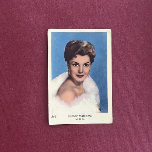 Esther Williams — 1955 Små nummer till vänster, äldre #548