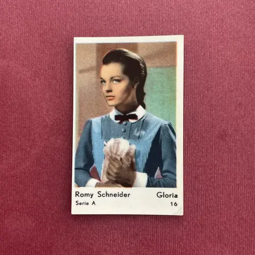 Romy Schneider 1960 Dutch Gum Serie A #16 Trading Card