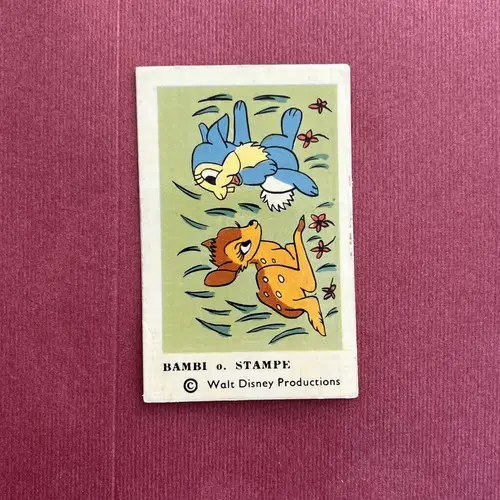 Bambi & Stampe 1964 Disneybilder Type 2 Trading Card