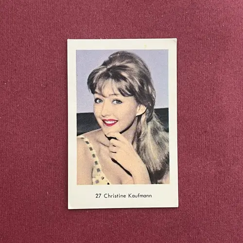 Christine Kaufmann — 1964 Mycket små nummer till vänster - mjukare papp #27