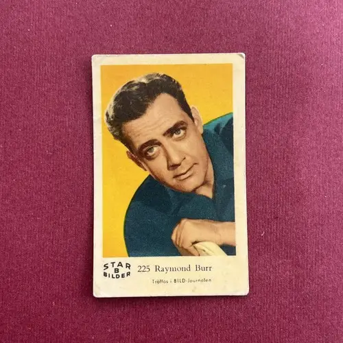 Raymond Burr — 1962 Star Bilder B #225
