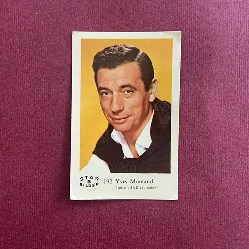 Yves Montand — 1962 Star Bilder B #192