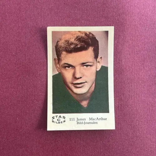 James MacArthur — 1962 Star Bilder C #111