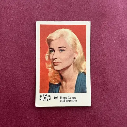 Hope Lange — 1962 Star Bilder C #103