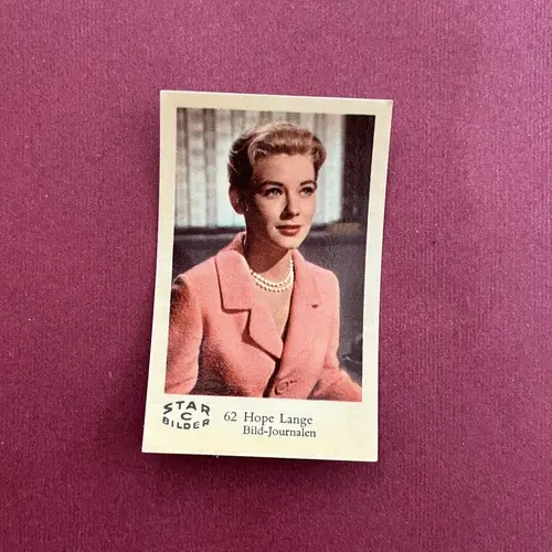 Hope Lange — 1962 Star Bilder C #62