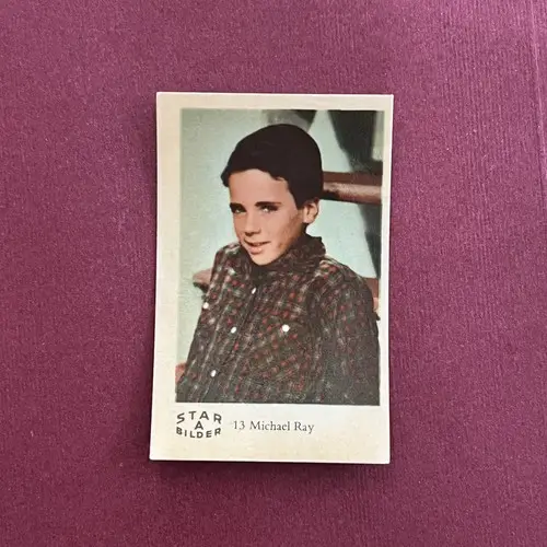 Michael Ray 1962 Dutch Gum Star Bilder A #13 Vintage Trading Card