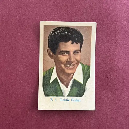 Eddie Fisher 1960 Dutch Gum B Set #3 Trading Card