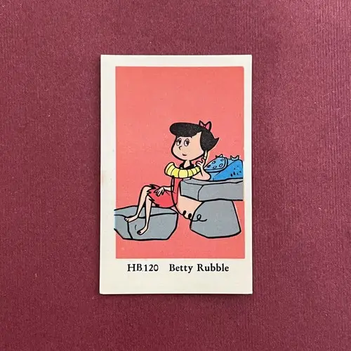 Betty Rubble 1965 Dutch Gum HB Set #120 Vintage Trading Card