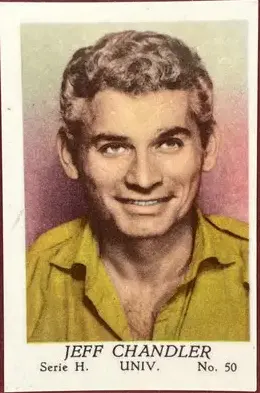 Jeff Chandler — 1957 Serie H #50