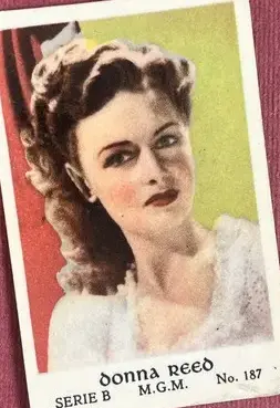 Donna Reed — 1952 Serie B (Colored) #187