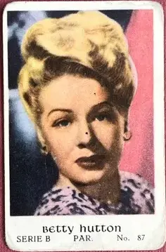 Betty Hutton — 1952 Serie B (Colored) #87