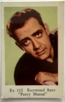 Raymond Burr — 1962 Ex Set #112