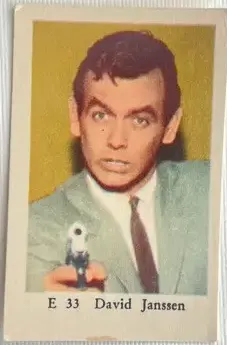 David Janssen — 1962 E Set (Straight Letters) #33