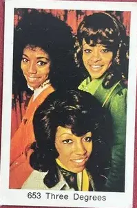 Three Degrees — 1974 Popbilder utan punkt 1 #653