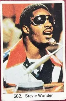 Stevie Wonder — 1975 Popbilder Period After Number III #582
