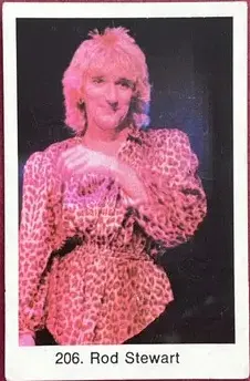 Rod Stewart — 1979 Popbilder Period After Number I #206