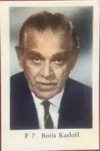 Boris Karloff — 1963 F Set (Straight Letters) #7