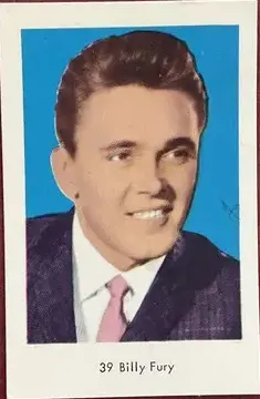 Billy Fury — 1964 Mycket små nummer till vänster - mjukare papp #39