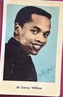 Danny William — 1964 Små nummer till vänster, tjockare papp #66