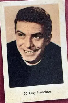 Tony Franciosa — 1964 Små nummer till vänster, tjockare papp #36