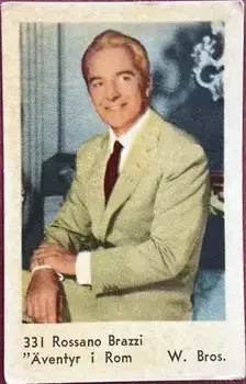 Rossano Brazzi — 1963 Numbered Set 4 (301-451) #331